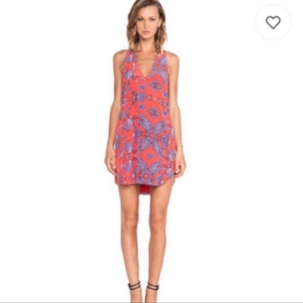 ❣️RORY BECA❣️IRENE T-BACK DRESS WITH SIDE SPLITS XS IN RED